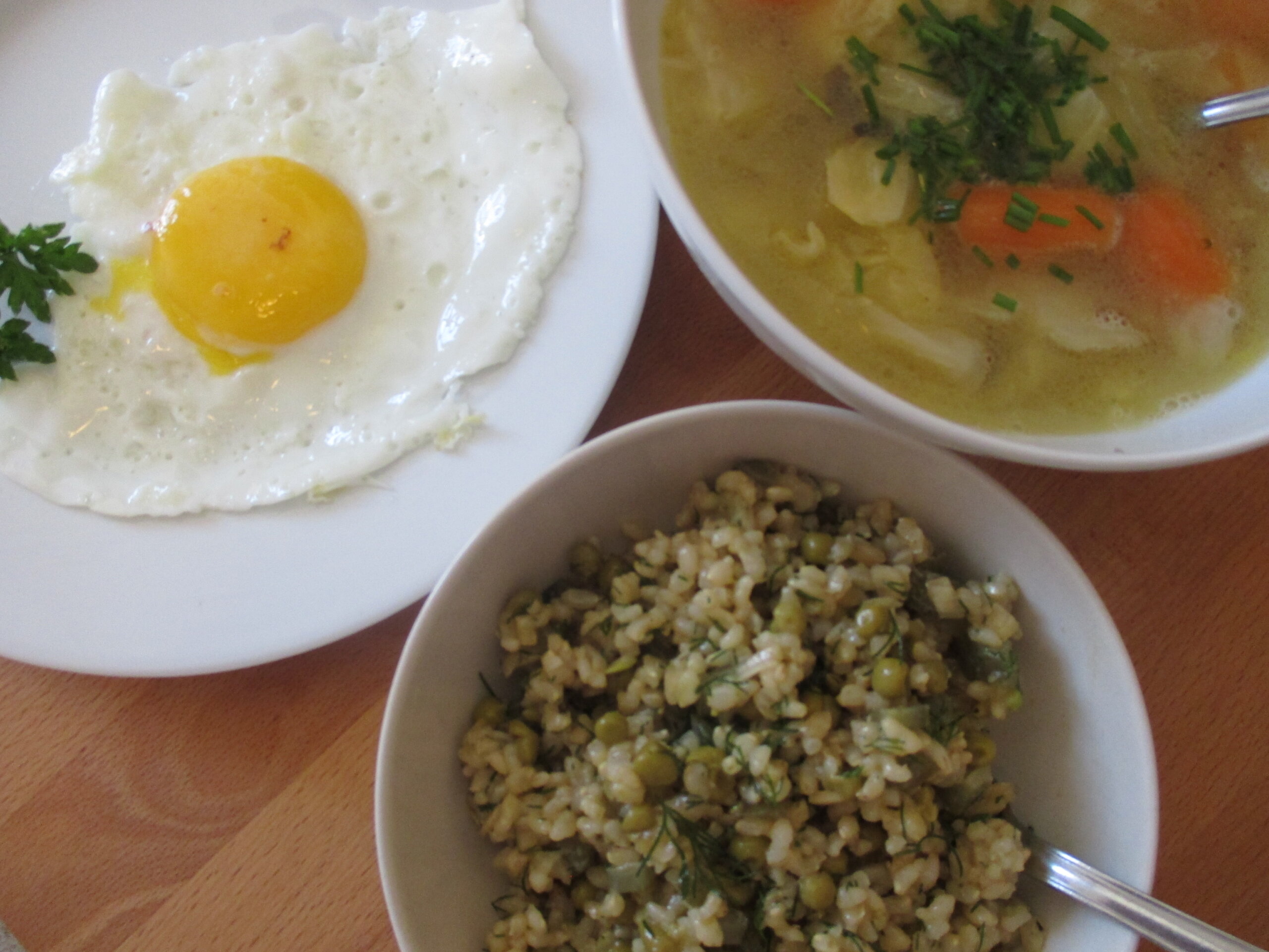 Fruehstueck mit Ei, Brei und Misosuppe29 Fruehstueck mit Ei, Brei und Misosuppe29